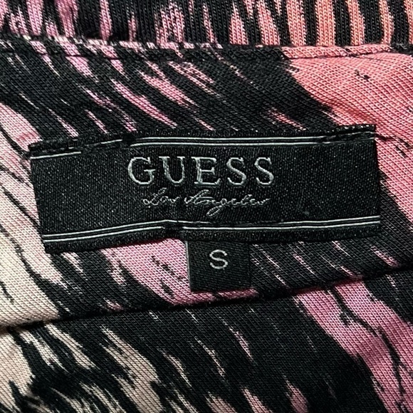 🌻 NEW Guess "Rhonnie" Snake Print Ruched Sides Bodycon Mini Dress Size Small - Picture 11 of 12